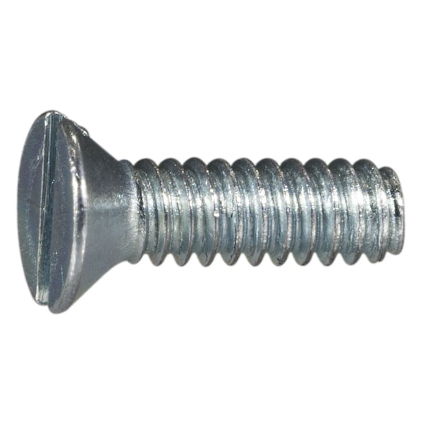 Midwest Fastener #4-40 x 3/8 in Slotted Flat Machine Screw, Zinc Plated Steel, 65 PK 62142 - main